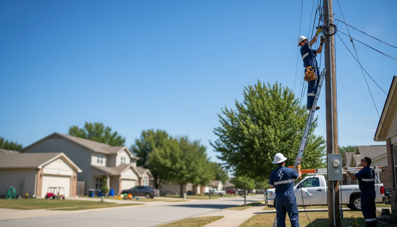 Residential electrician providing installation services in Graff, MO
